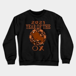 2021 year of the ox, chinese new year Crewneck Sweatshirt